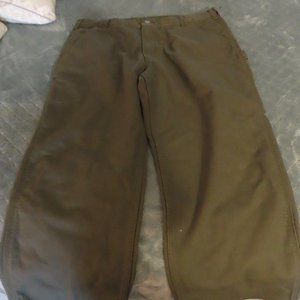 Carhartt Gray Cargo Pants; Thick; Relaxed Fit; Size 38x30